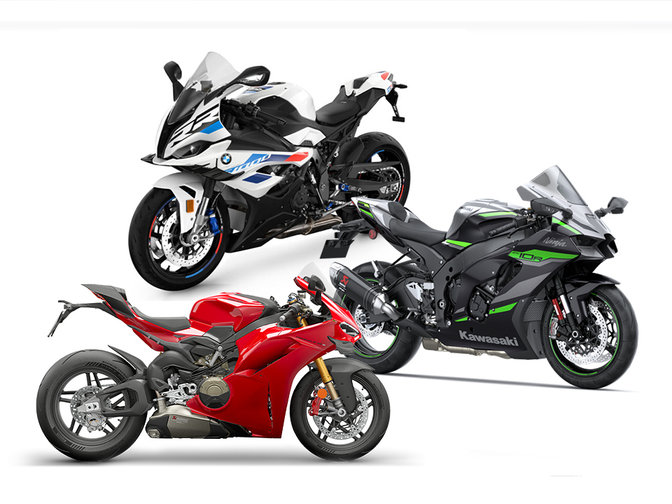 BMW S 1000 RR 2025 vs Panigale V4 vs ZX-10R