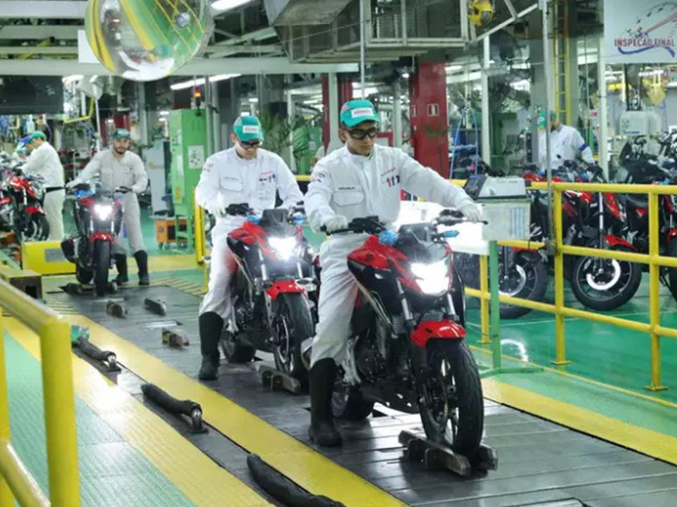 Produção de motos